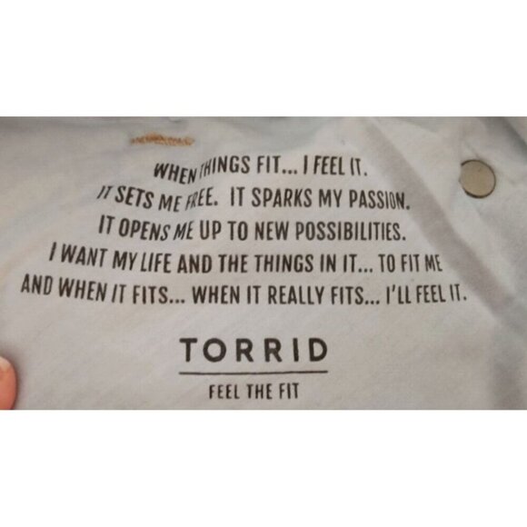 Torrid Blue Skinny Jeans Plus Size 26 S Short Cotton Distressed Vintage stretch - Picture 10 of 14